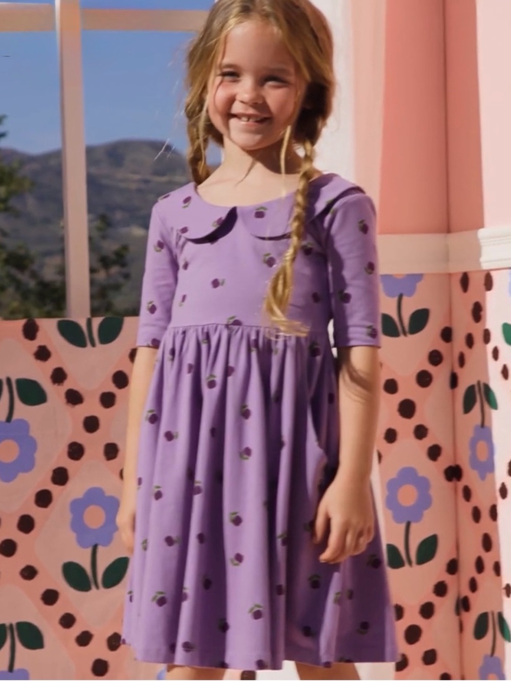 Hanna Anderson Collared Skater Dress with pockets